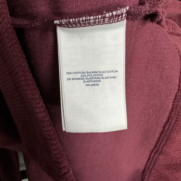 lands end womens XL 18 Velvet Velour 1/4 Zip Long Sleeve Rib Stretch - Picture 5 of 6